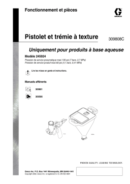 Graco 309808C, Pistolet et trémie à texture, Fonctionnement et pièces Manuel du propriétaire