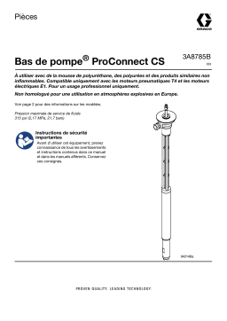 Graco 3A8785B, Bas de pompe ProConnect CS, Pièces, Français Manuel du propriétaire