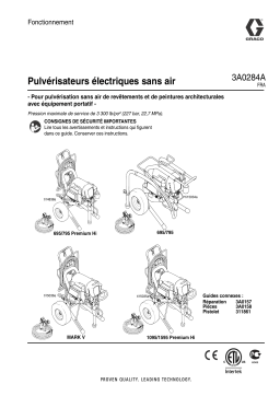 Graco 3A0284A Electric Airless Sprayers Manuel du propriétaire