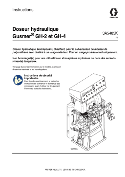 Graco 3A5485K, Doseur hydraulique Gusmer GH-2 et GH-4 Mode d'emploi