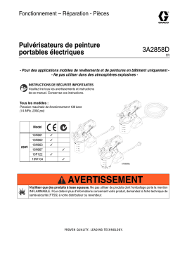 Graco 3A2858D - Electric Hand-Held Paint Sprayers Manuel du propriétaire