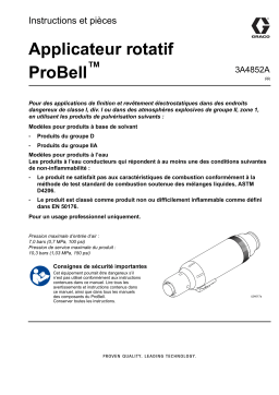 Graco 3A4852A, Applicateur rotatif ProBell Mode d'emploi