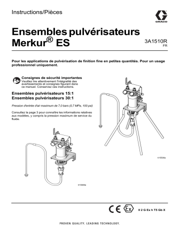 Graco 3A1510R, Ensembles pulvérisateurs Merkur ES Mode d'emploi | Fixfr