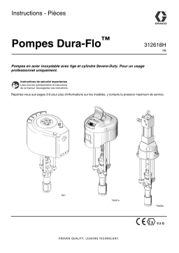 Graco 312618H - Dura-Flo Pumps Mode d'emploi