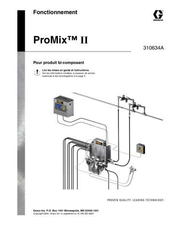 Graco 310634A ProMix II Manuel du propriétaire | Fixfr