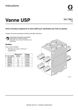 Graco 3A1786J USP Valve Mode d'emploi