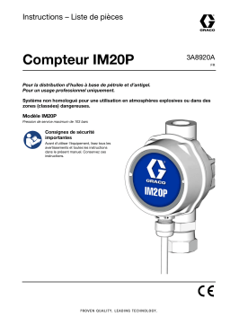 Graco 3A8920A, Compteur IM20P Manuel du propriétaire