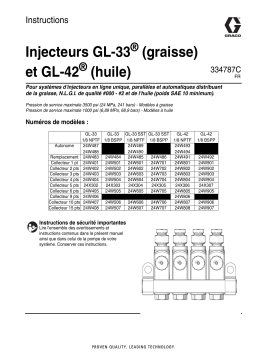 Graco 334787C, GL-33 (grease) and GL-42 (oil) Injectors Mode d'emploi