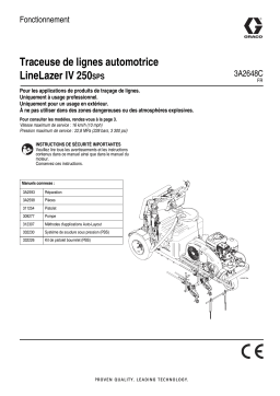 Graco 3A2648C, LineLazer IV 250SPS Self-Propelled Line Striper Manuel du propriétaire