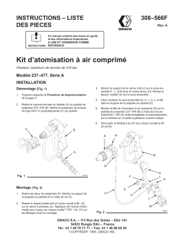 Graco 308566a , Kit d'atomisation à air comprimé Manuel du propriétaire