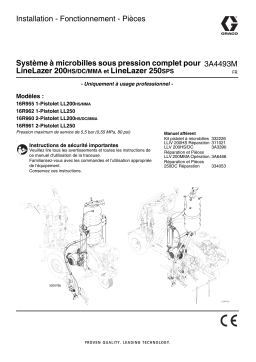 Graco 3A4493M - Système à microbilles sous pression complet pour LineLazer IV 200HS et LineLazer IV 250SPS (Français, France) Manuel du propriétaire