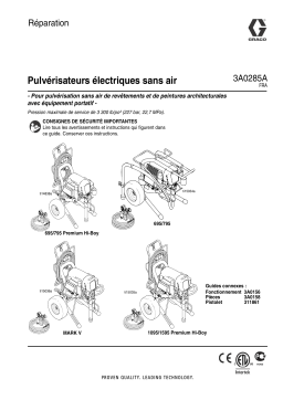 Graco 3A0285A Electric Airless Sprayers Manuel du propriétaire