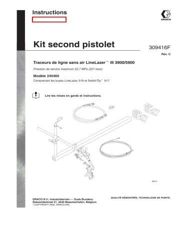 Graco 309416c , Kit second pistolet Manuel du propriétaire | Fixfr