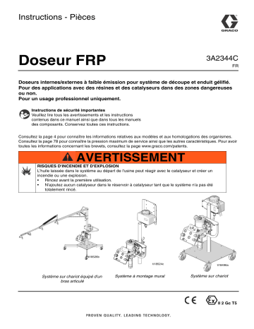 Graco 3A2344C - FRP Proportioner Mode d'emploi | Fixfr