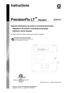 Graco 309845C - PrecisionFlo LT, Standard Manuel du propriétaire