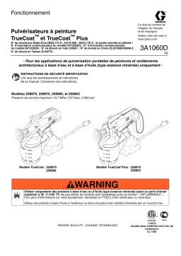 Graco 3A1060D - TrueCoat and TrueCoat Plus Manuel du propriétaire