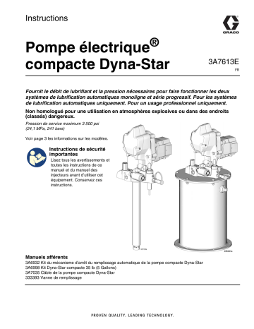 Graco 3A7613E, d’ Mode d'emploi | Fixfr