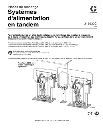 Graco 313930C, Tandem Supply Systems, Repair-Parts Manuel du propriétaire | Fixfr