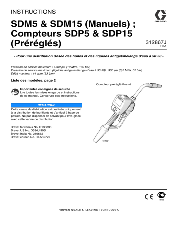 Graco 312867J - SDM5 & SDM15 Mode d'emploi | Fixfr