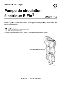 Graco 311594F, E-Flo Electric Circulation Pump Repair-Parts Manuel du propriétaire