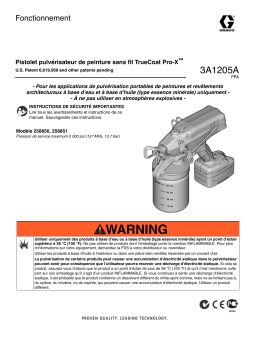 Graco 3A1205A - TrueCoat Pro-X Cordless Paint Gun Manuel du propriétaire