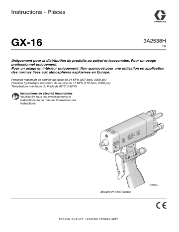 Graco 3A2538H - GX-16 Mode d'emploi | Fixfr