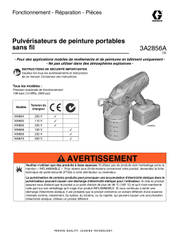 Graco 3A2856A -Cordless Hand-Held Paint Sprayers Manuel du propriétaire