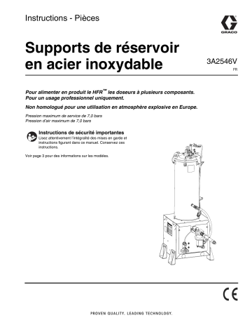 Graco 3A2546V, Supports de réservoir Mode d'emploi | Fixfr