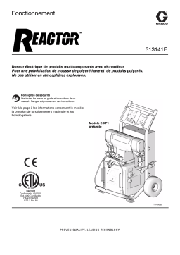 Graco 313141E, Reactor, Electric Proportioners Manuel du propriétaire