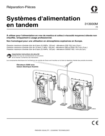 Graco 313930M - Systèmes d’alimentation Manuel du propriétaire | Fixfr