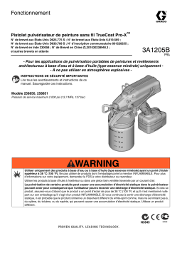 Graco 3A1205B - TrueCoat Pro-X Cordless Paint Gun Manuel du propriétaire