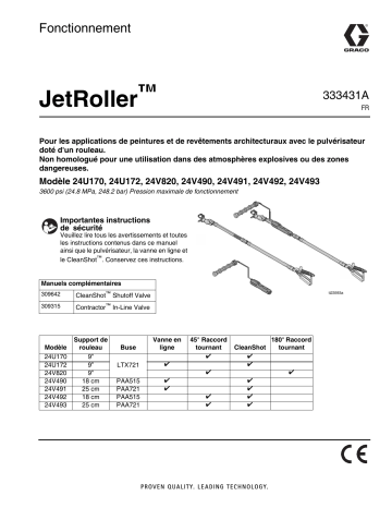 Graco 333431A - JetRoller Manuel du propriétaire | Fixfr