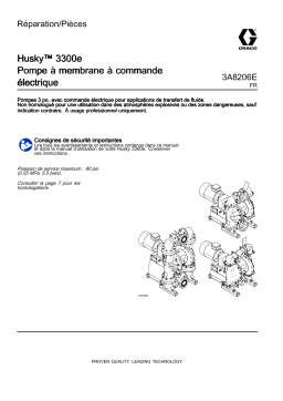 Graco 3A8206E, Husky™ 3300e Pompe à membrane à commande électrique, Réparation/Pièces Manuel du propriétaire