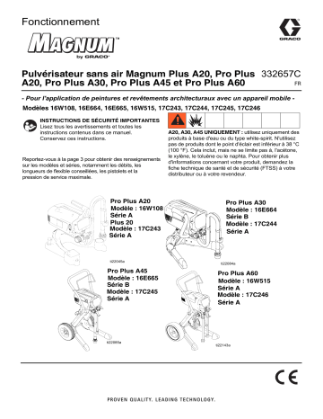 Graco 332657C - Magnum Pro Plus A20, A30, A45, A60, 240V Manuel du propriétaire | Fixfr