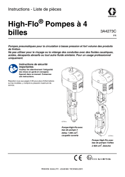 Graco 3A4273C – High-Flo® Pompes à 4 billes Mode d'emploi