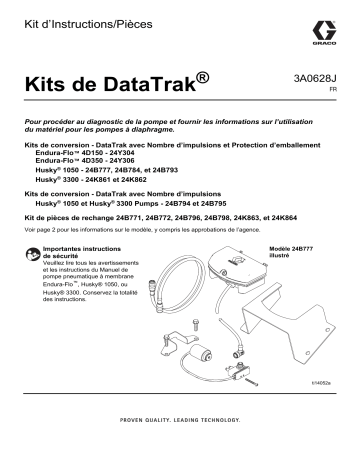 Graco 3A0628J - Kits de DataTrak, Kit d’ Mode d'emploi | Fixfr