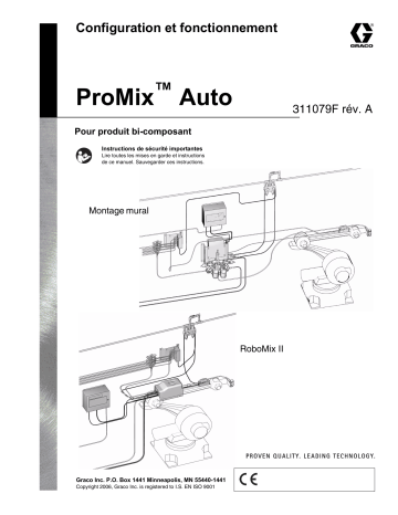 Graco 311079a , Fonctionnement ProMix Auto Manuel du propriétaire | Fixfr