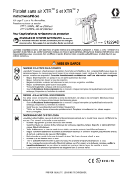 Graco 312294D, XTR5 and XTR 7 Airless Spray Gun Manuel du propriétaire