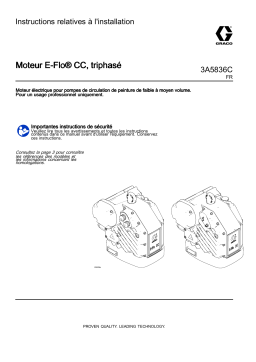 Graco 3A5836C, Moteur E-Flo® CC, triphasé Mode d'emploi