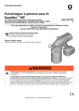 Graco 3A1457D, EasyMax WP Cordless Paint Sprayer Manuel du propriétaire