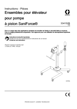 Graco 334152B, Ensembles pour élévateur pour pompeà piston SaniForce Mode d'emploi