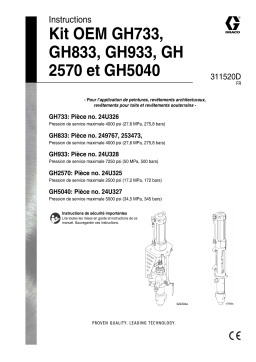 Graco 311520D - GH833 OEM Kit Mode d'emploi