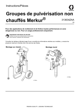 Graco 313634ZAA, Groupes de pulvérisation non chauffés Merkur Mode d'emploi