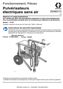 Graco 334651C - 210PC HDR Electric Airless Sprayers Manuel du propriétaire