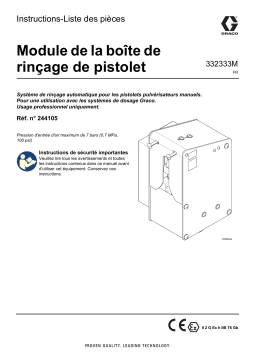 Graco 332333M, Module de la boîte de rinçage de pistolet Mode d'emploi