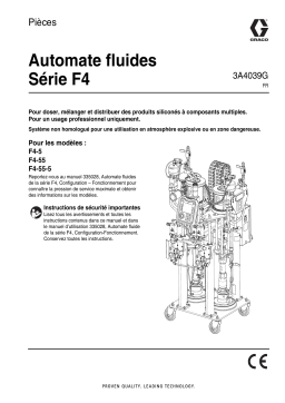 Graco 3A4039G, Automate fluides Série F4, Pièces Manuel du propriétaire