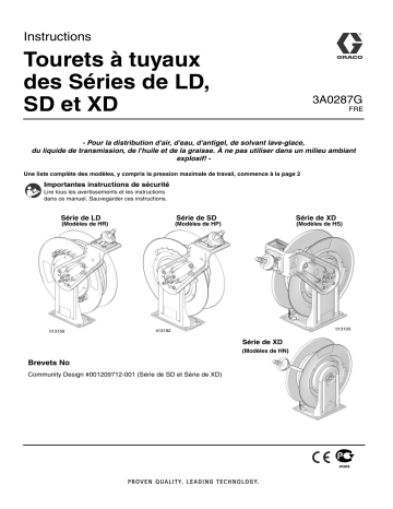 Graco 3A0287G - LD, SD and XD Series Hose Reels Mode d'emploi | Fixfr