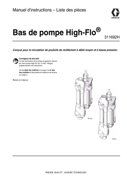 Graco 311692H - High-Flo Lowers Manuel du propriétaire