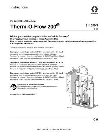 Graco 311559N - Therm-O-Flow 200 Mode d'emploi | Fixfr