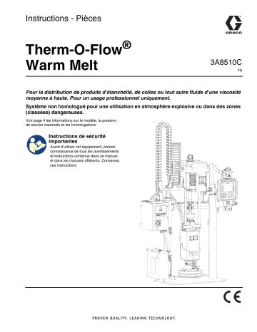 Graco 3A8510C, Therm-O-Flow Warm Melt Mode d'emploi | Fixfr